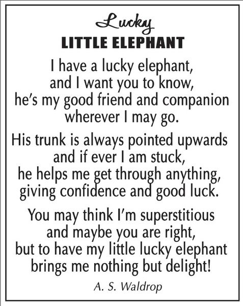 LUCKY LITTLE ELEPHANT