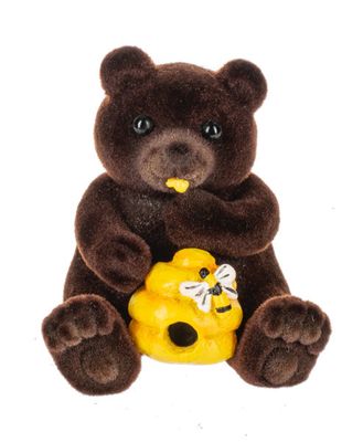 Grizzly Bear and Bee Charm