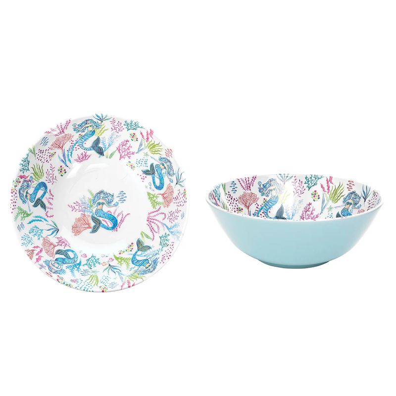 MERMAID GARDEN SERVING BOWL