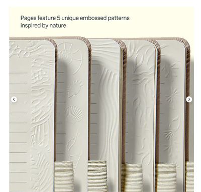 Lifelines &quot;Shake It Up&quot; Sensory Journal - Purple Pink Garden - Embossed Paper