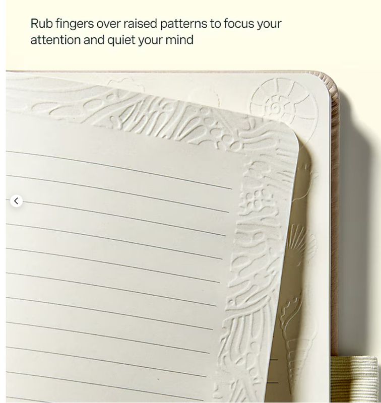 Lifelines "Shake It Up" Sensory Journal - Purple Pink Garden - Embossed Paper