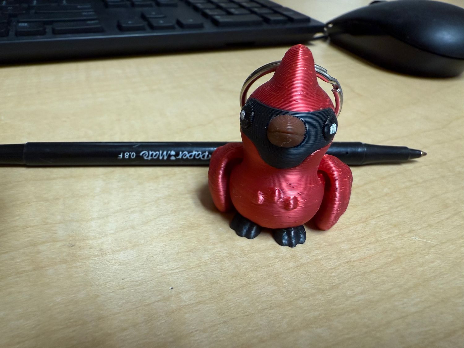 Mini Cardinal Keychain