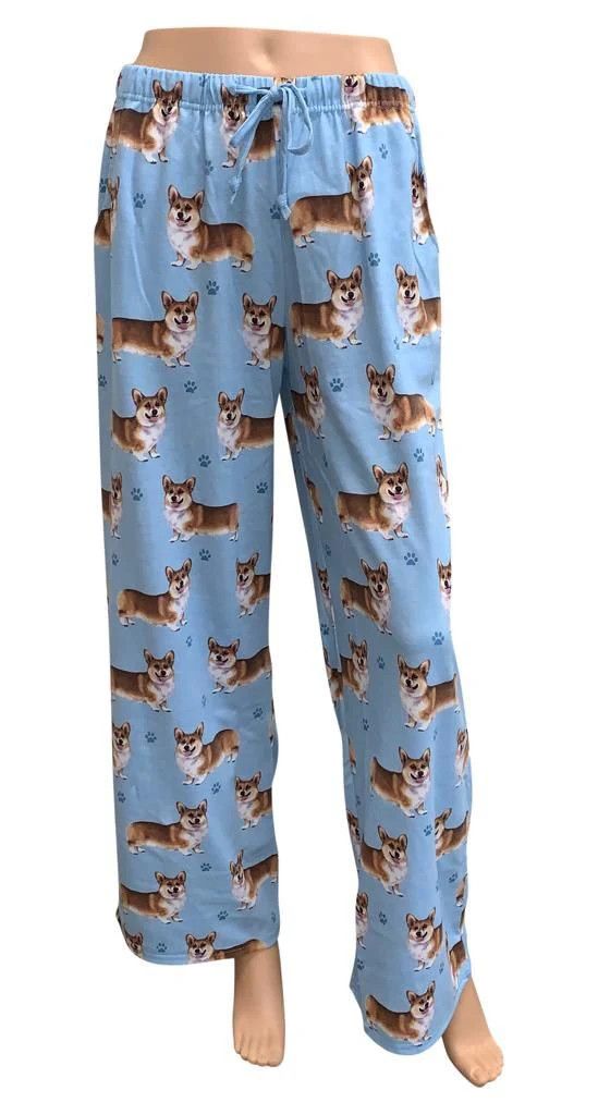 Welsh Corgi Pajama Bottoms, Size: Small
