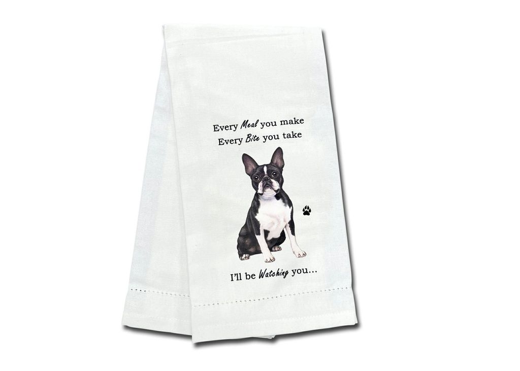 Boston Terrier Kitchen Towel