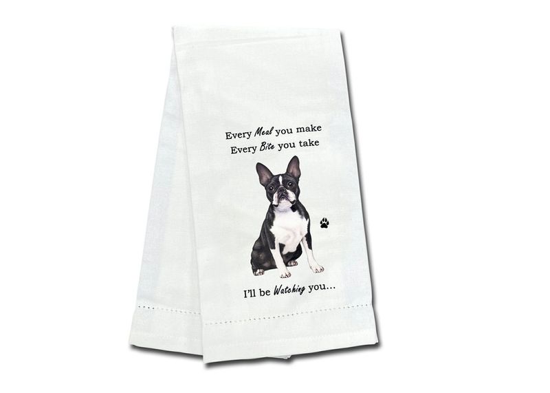 Boston Terrier Kitchen Towel