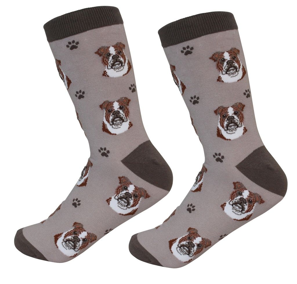 Bulldog Socks - Unisex - Fun Novelty Dog Socks