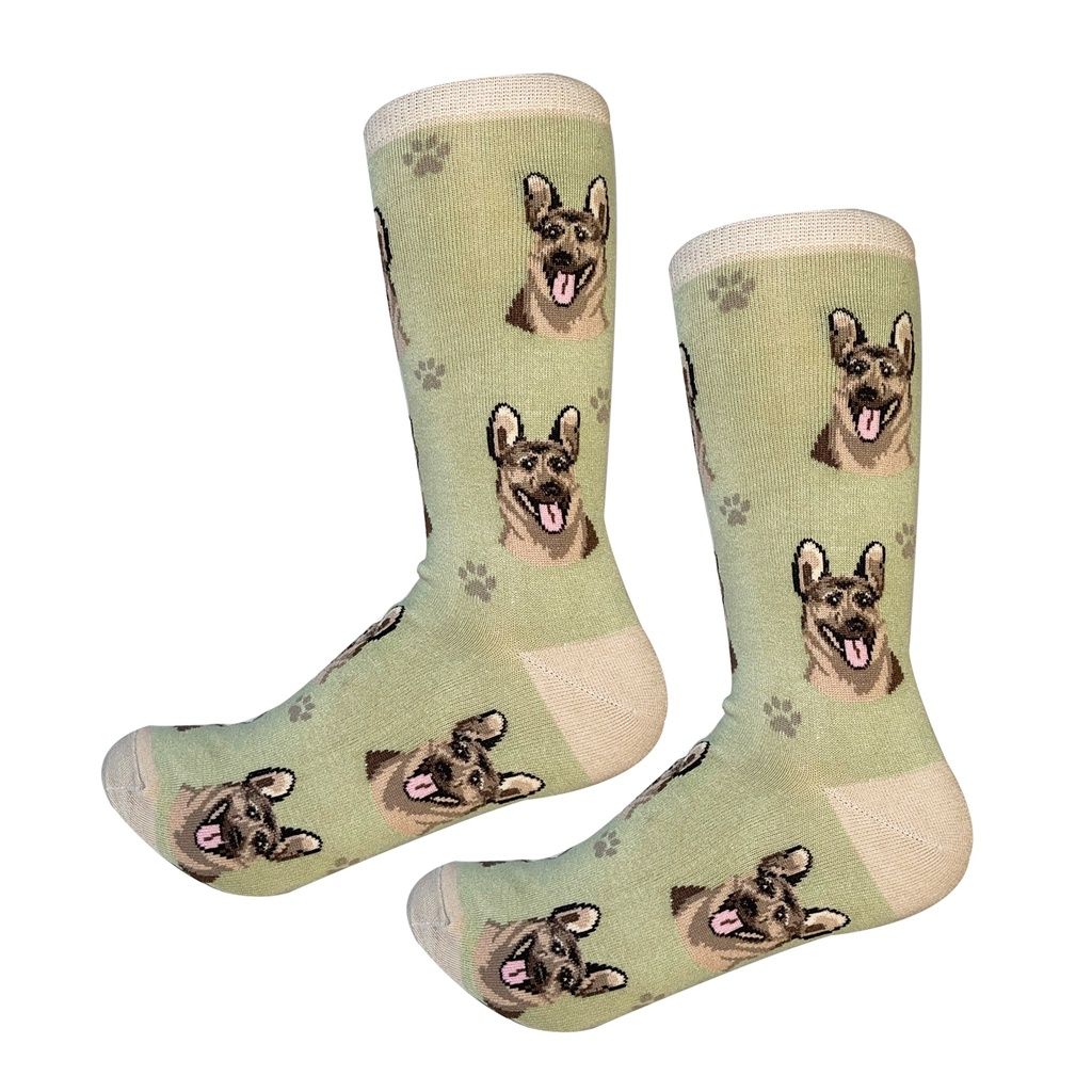 German Shepherd Socks -  Fun Novelty Dog Socks - Unisex