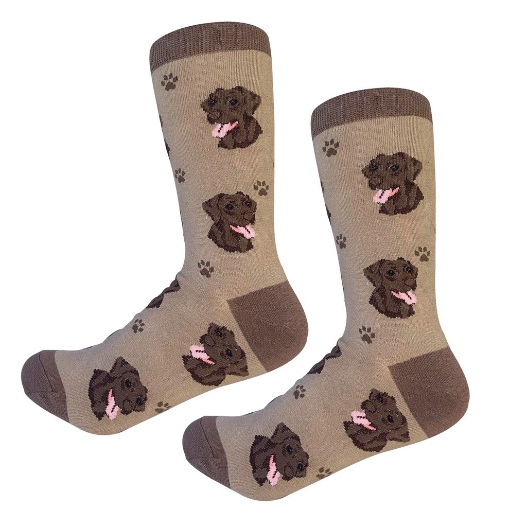 Labrador - Chocolate Socks - Fun Novelty Dog Socks - Unisex