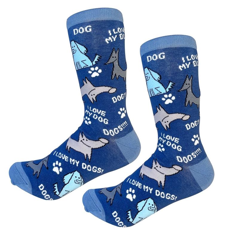 I Love My Mutt Socks - Unisex - Fun Novelty Dog Socks