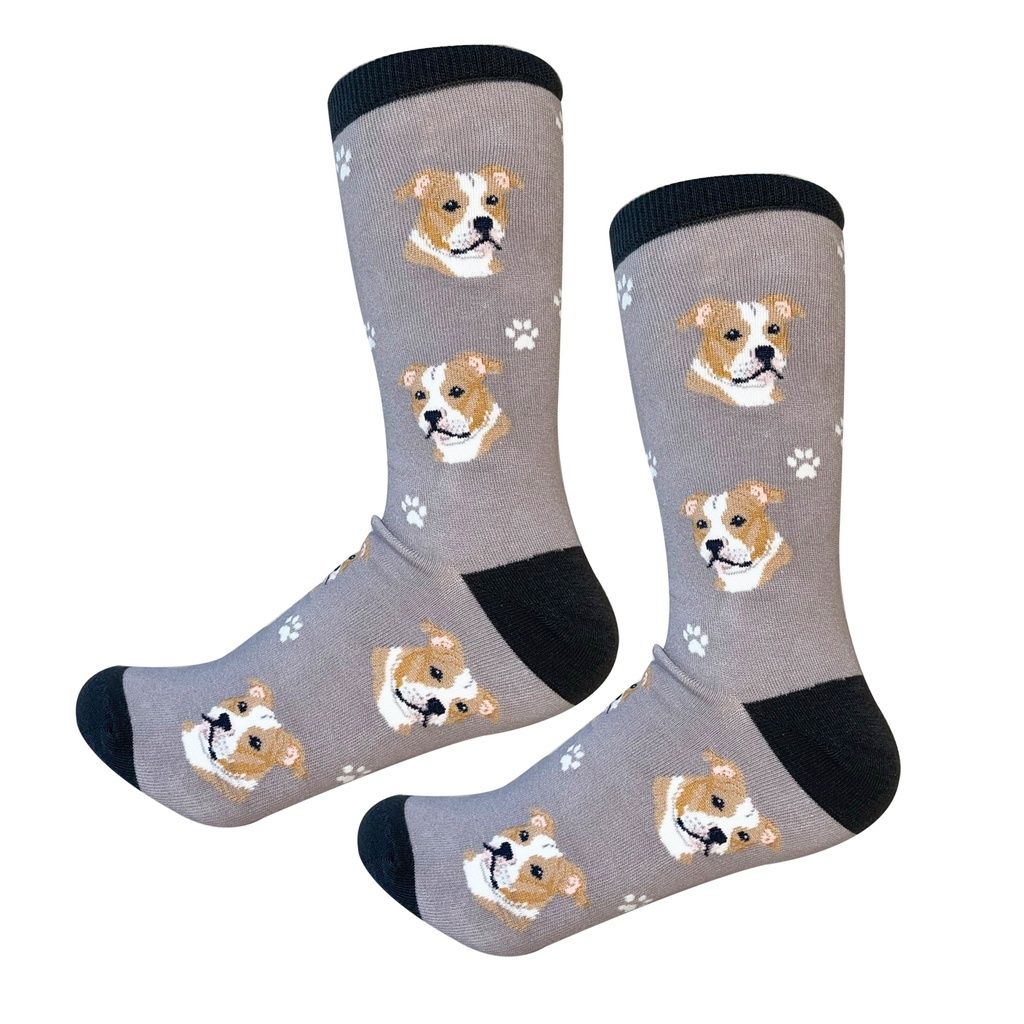 Pit Bull Socks  - Unisex - Fun Novelty Dog Socks
