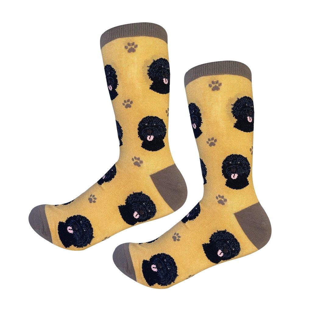 Labradoodle Black Socks - Fun Novelty Dog Socks - Unisex