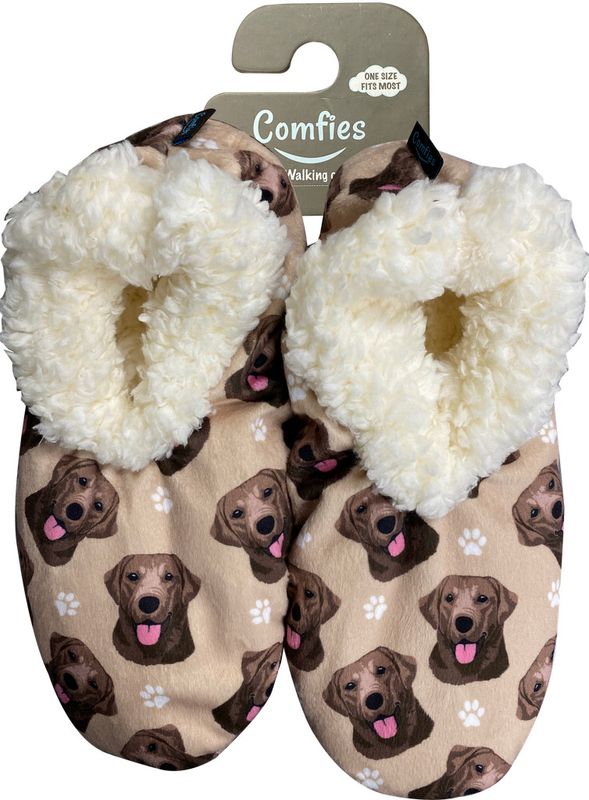 Labrador, Chocolate Slippers