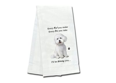 Bichon Frise Kitchen Towel