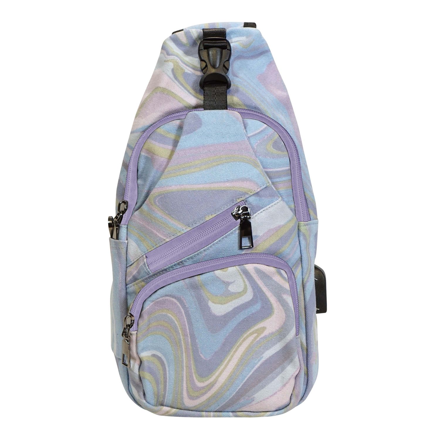 Anti Theft Day Pack Vintage Blue Jewel Small