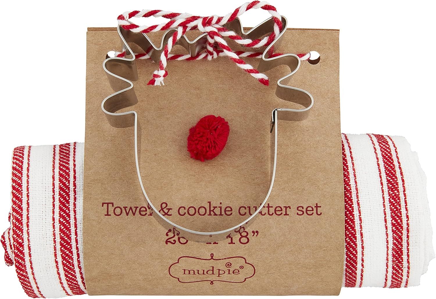 Stripe Towel &amp; Cookie Cutter Set