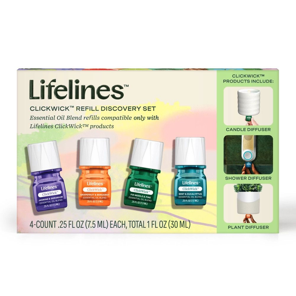 ClickWick™  Essential Oils Refills  4-pk Original Scents