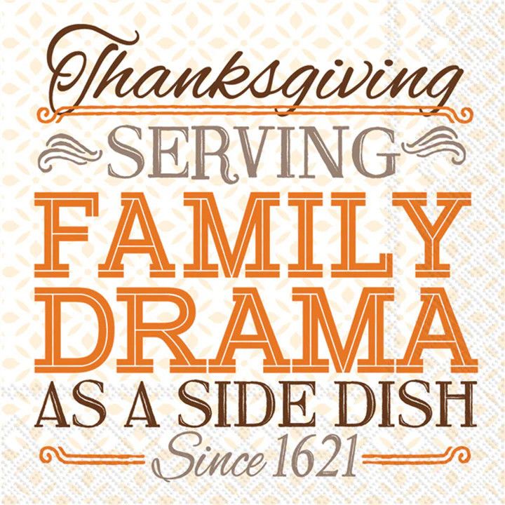 Cocktail napkins/Serving Family Drama