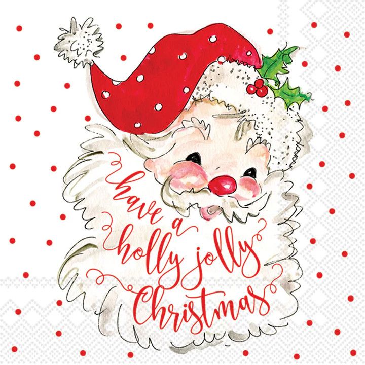 Cocktail napkins/HOLLY JOLLY