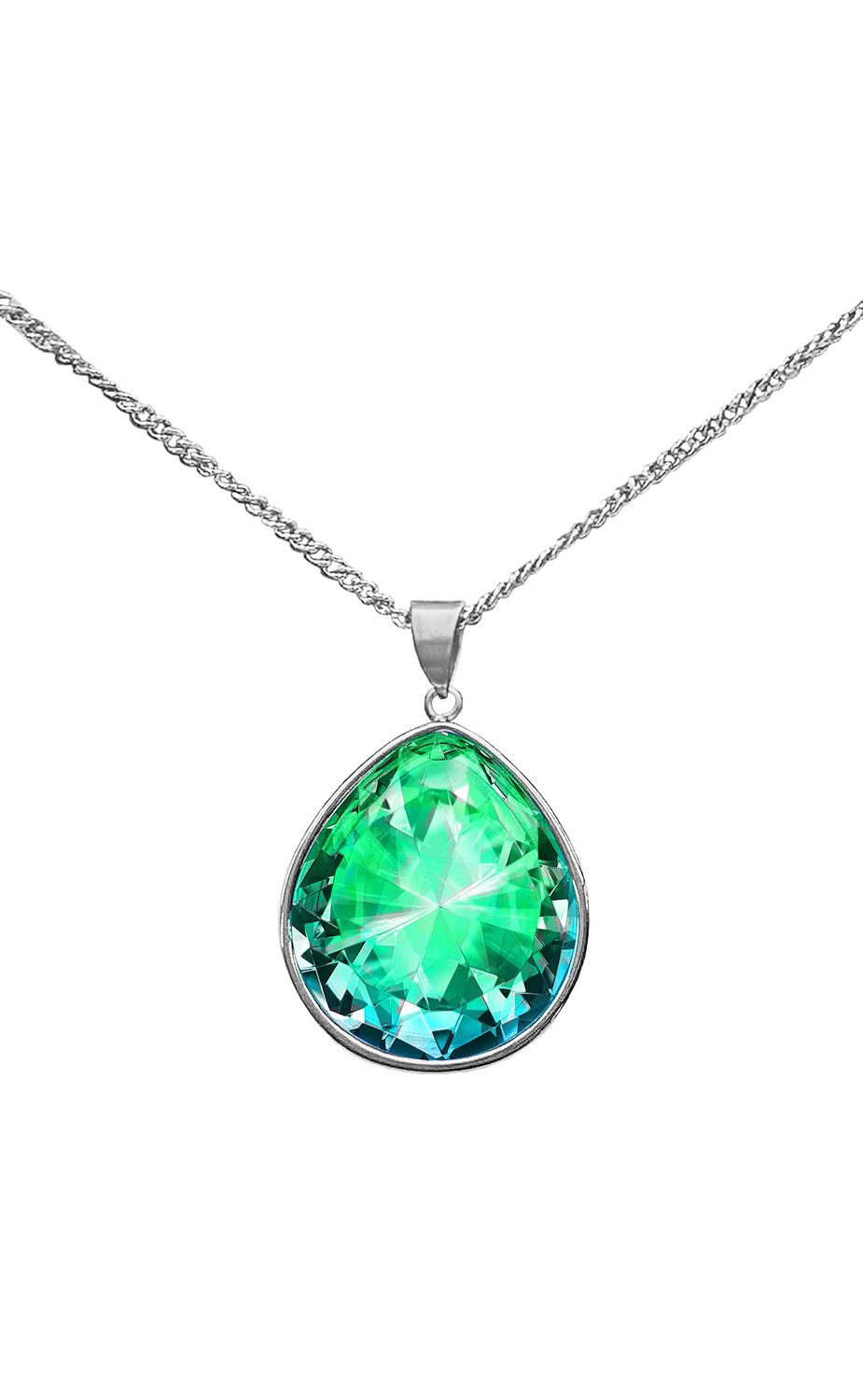 12 x 14 Drop PendantGreenStainless Steel