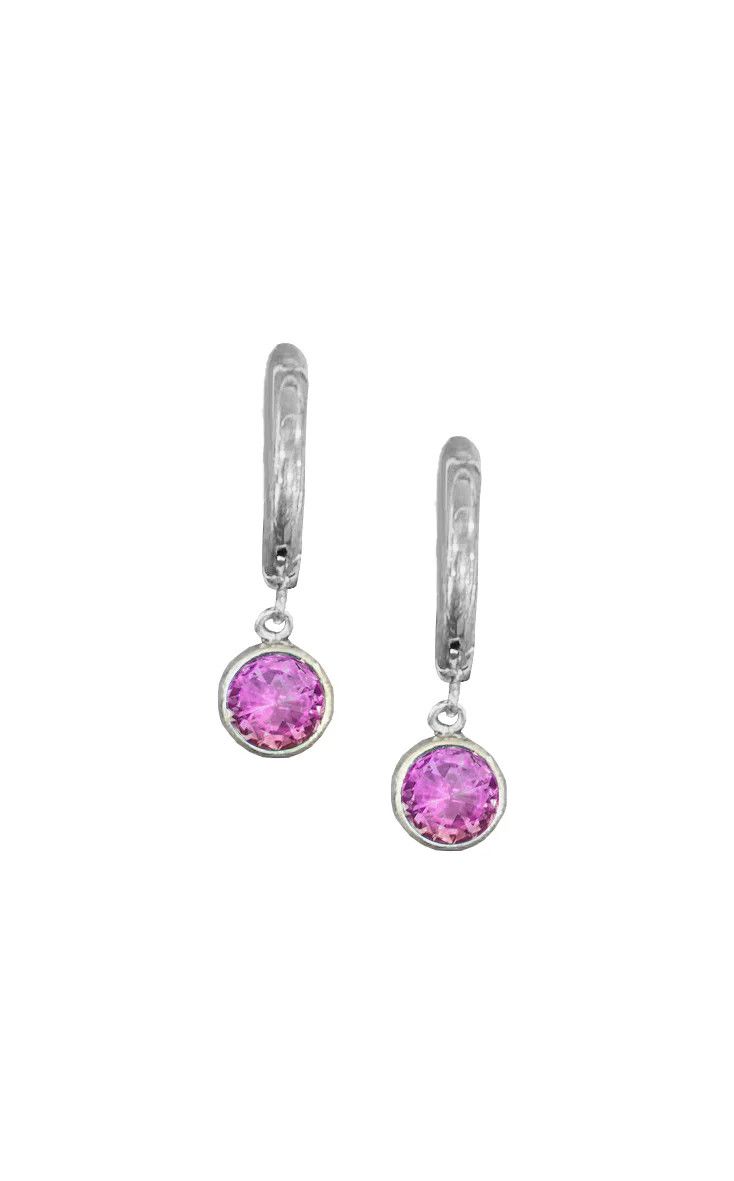 5mm Hoop DanglePinkStainless Steel