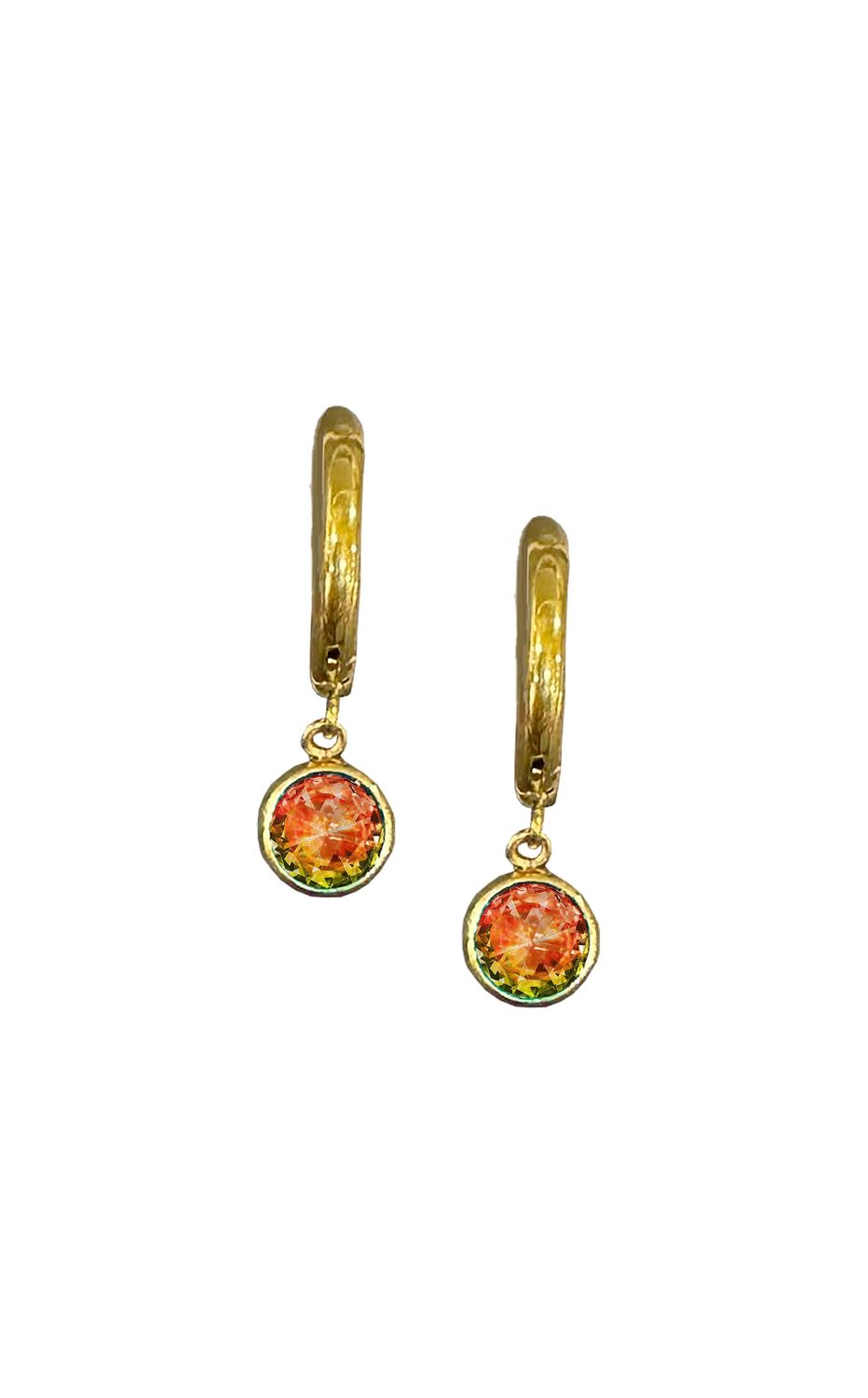 5mm Hoop DangleFireGold Stainless