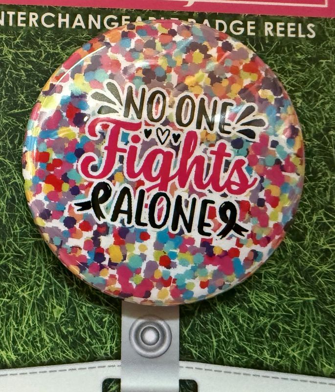 No One Fights Alone-Interchangeable with Velcro
