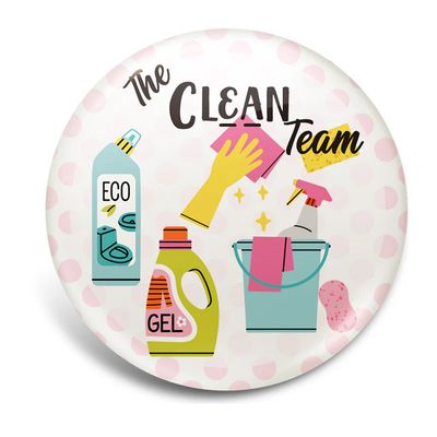 The Clean Team-Interchangeable Veclro Badge