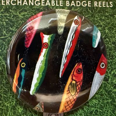 Fish-Interchangeable Velcro Badge Reel