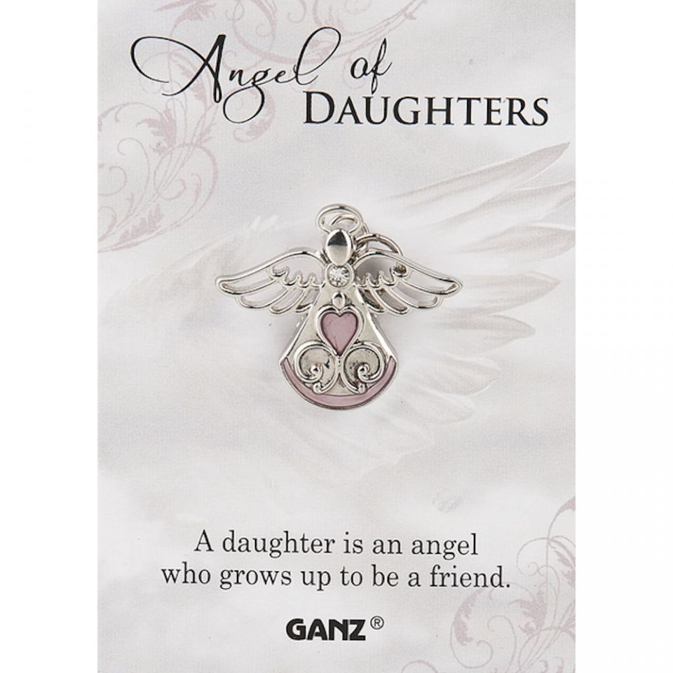PIN-ANGEL OF DAUGHTERS,ZINC Pin - Angel of Daughters