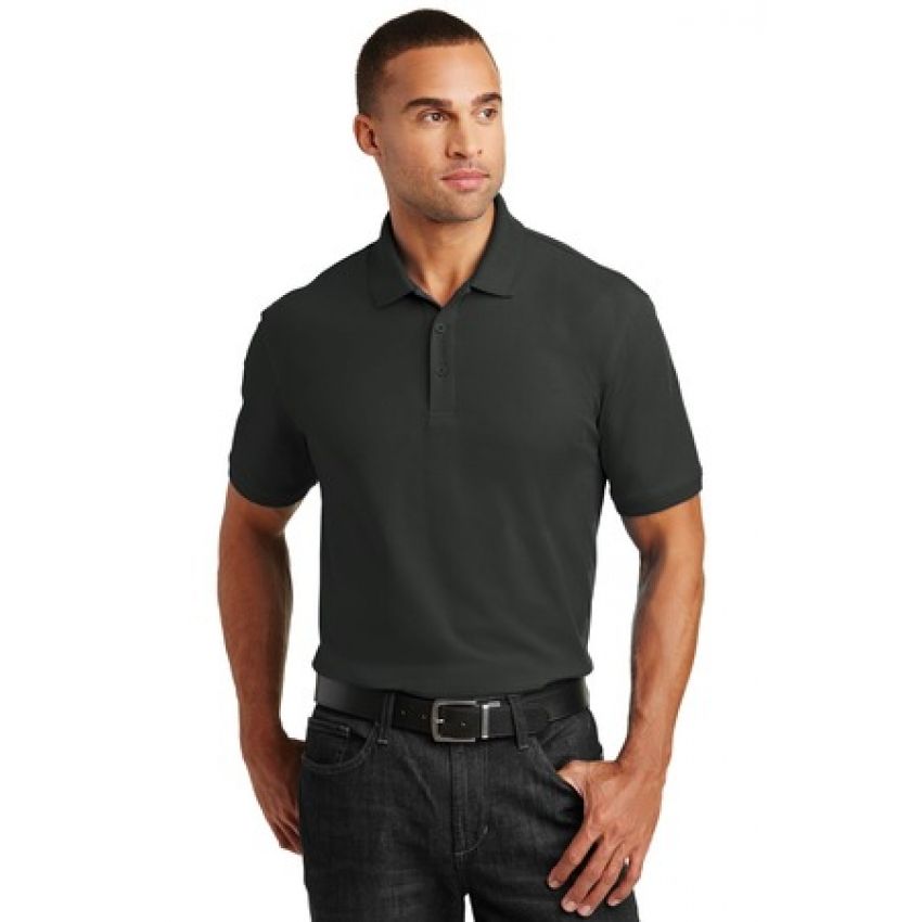 Sentara Polo Cotton-Black-2x