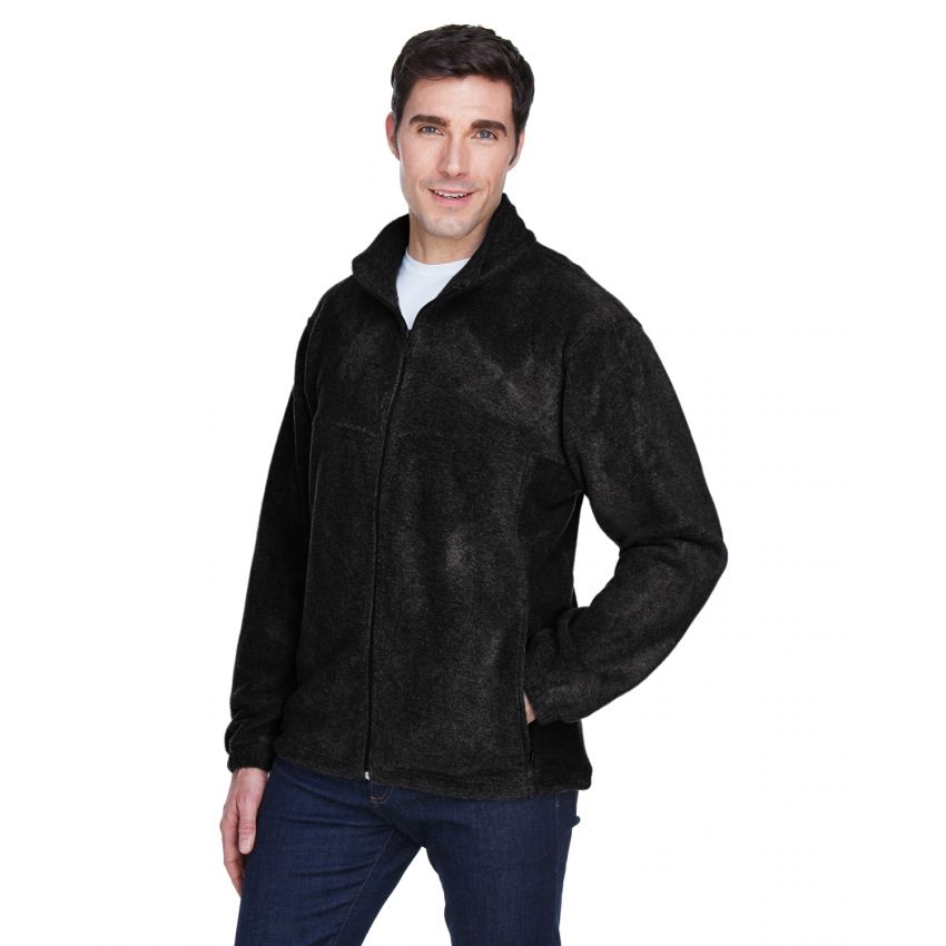 Sentara Fleece Jacket, Color: Black, Size: 4x
