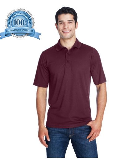 Sentara Polo Shirts, Size: xl, Color: Burgundy, Material: Cotton