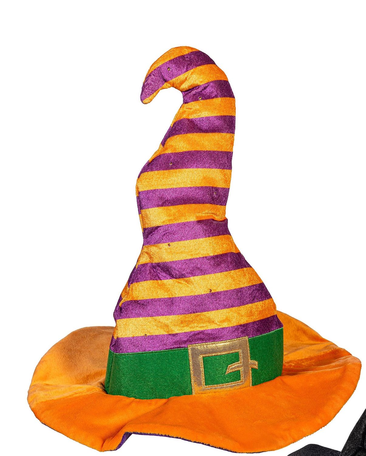 Halloween Lighted Witch Hat, Color: Orange