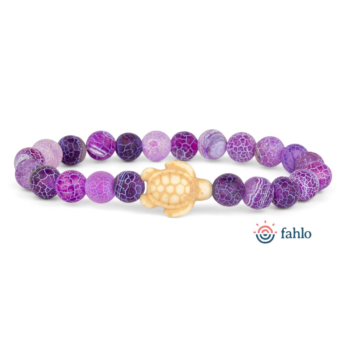 Sea Turtle-The Journey Bracelet, Color: Coral Reef Violet