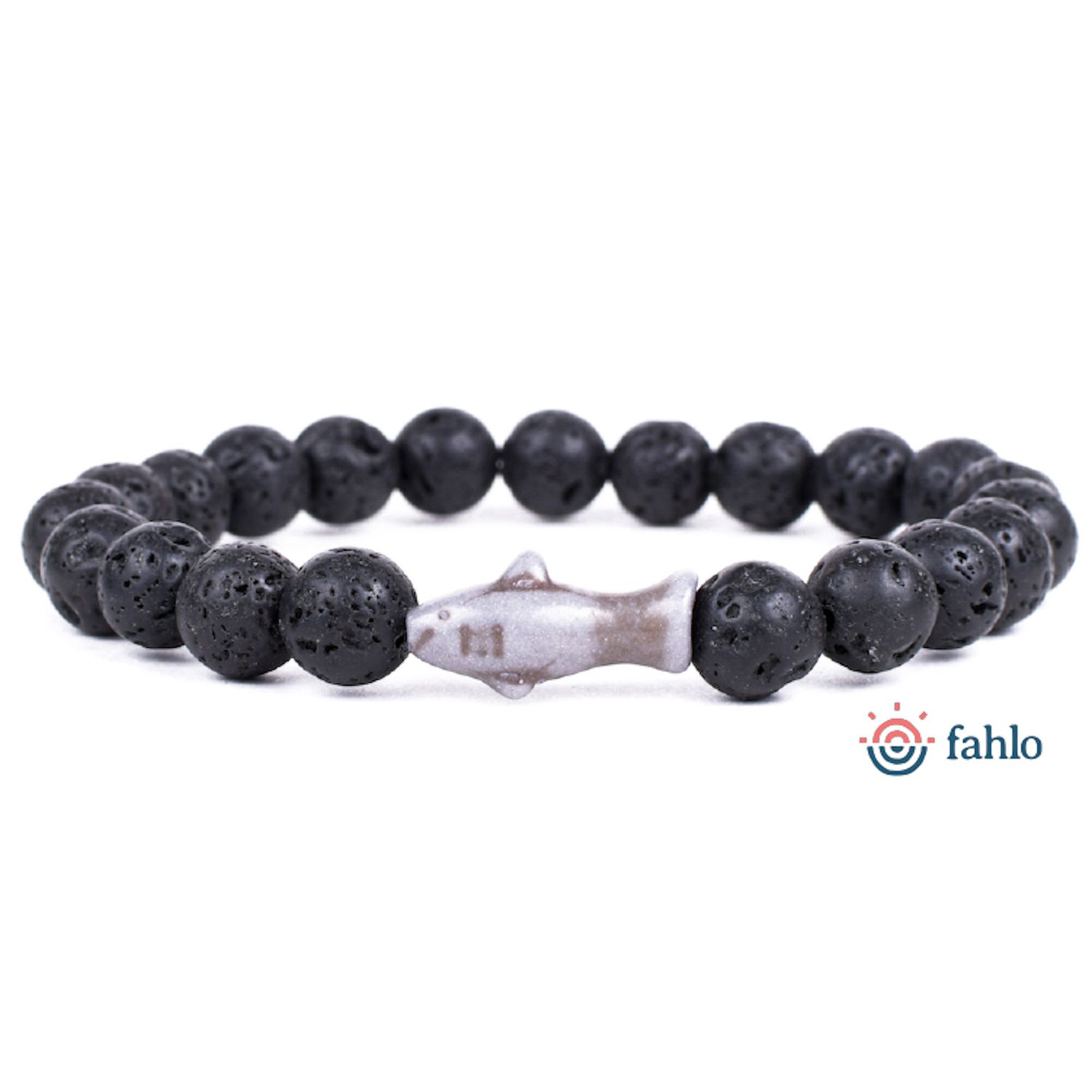 Shark-The Voyage Bracelet, Color: Lava Stone