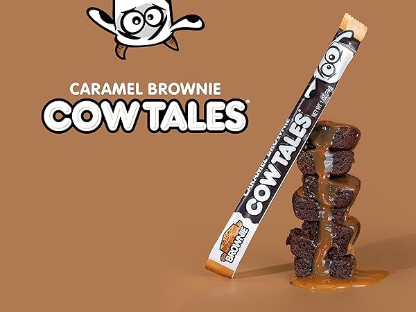 Brownie Caramel Cow Tales