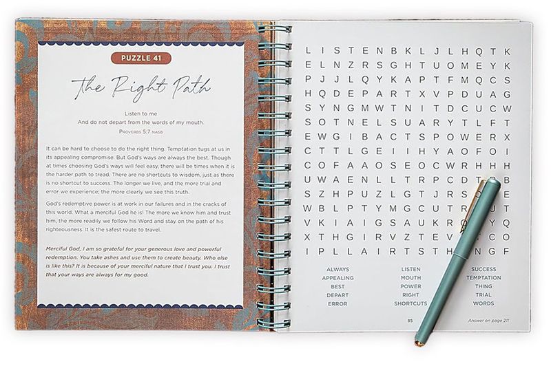 Bible Word Search Devotional/100 Days of wisdom from the book of Proverbs