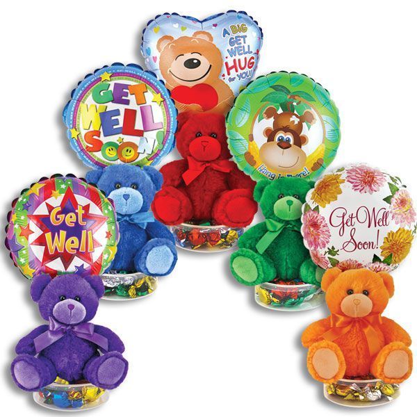 Get Well Bright Bear Kelliloons - Sugar- Free Candy