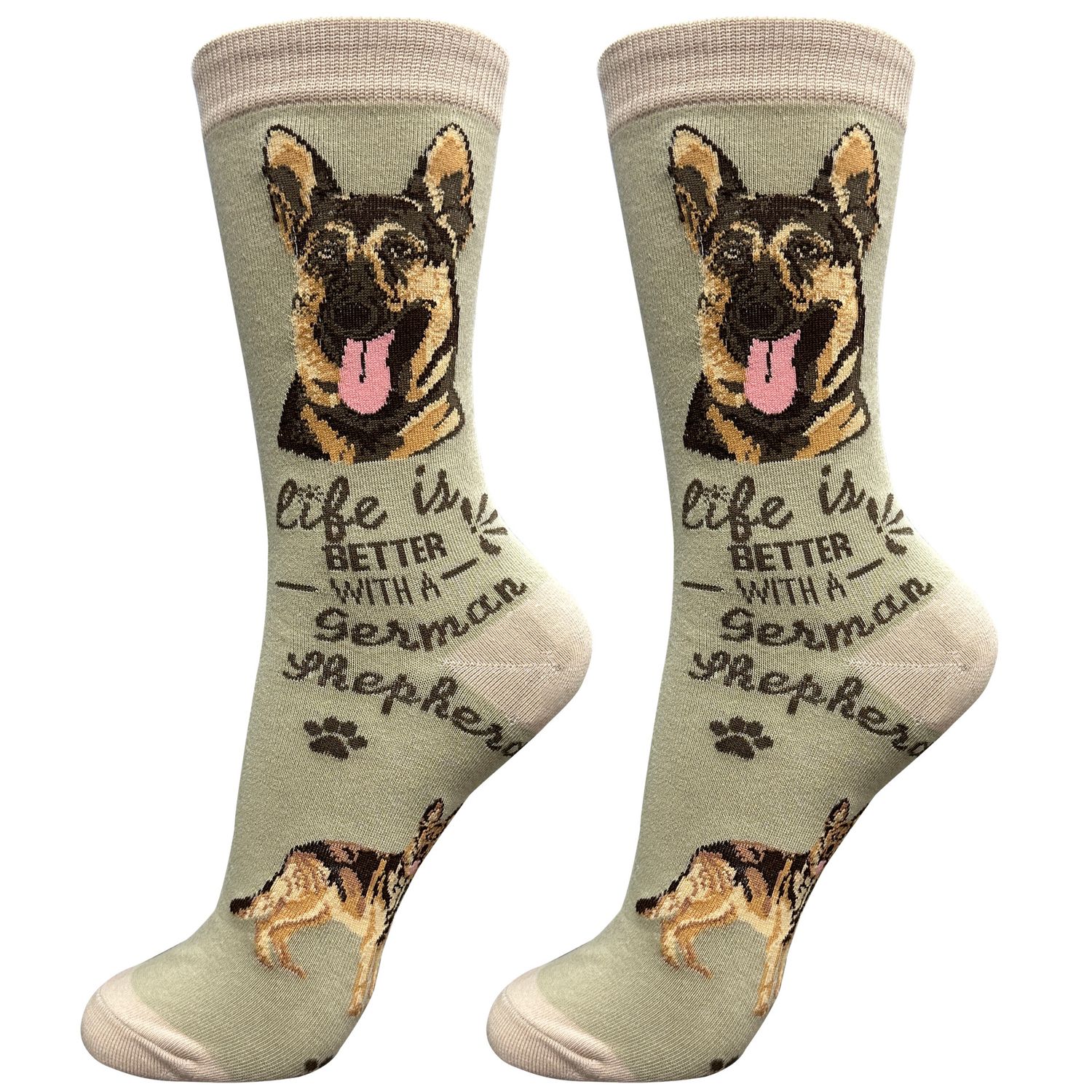 German Shepherd Socks-Life Is Better with