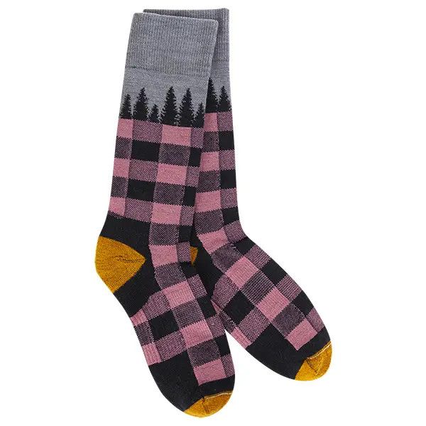 Woods Crew Navy Tree Plaid