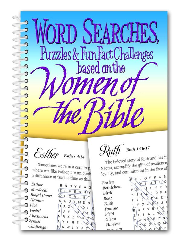 Word Searches, Puzzles &amp; Fun Fact Challenges based on the Women of the Bible
