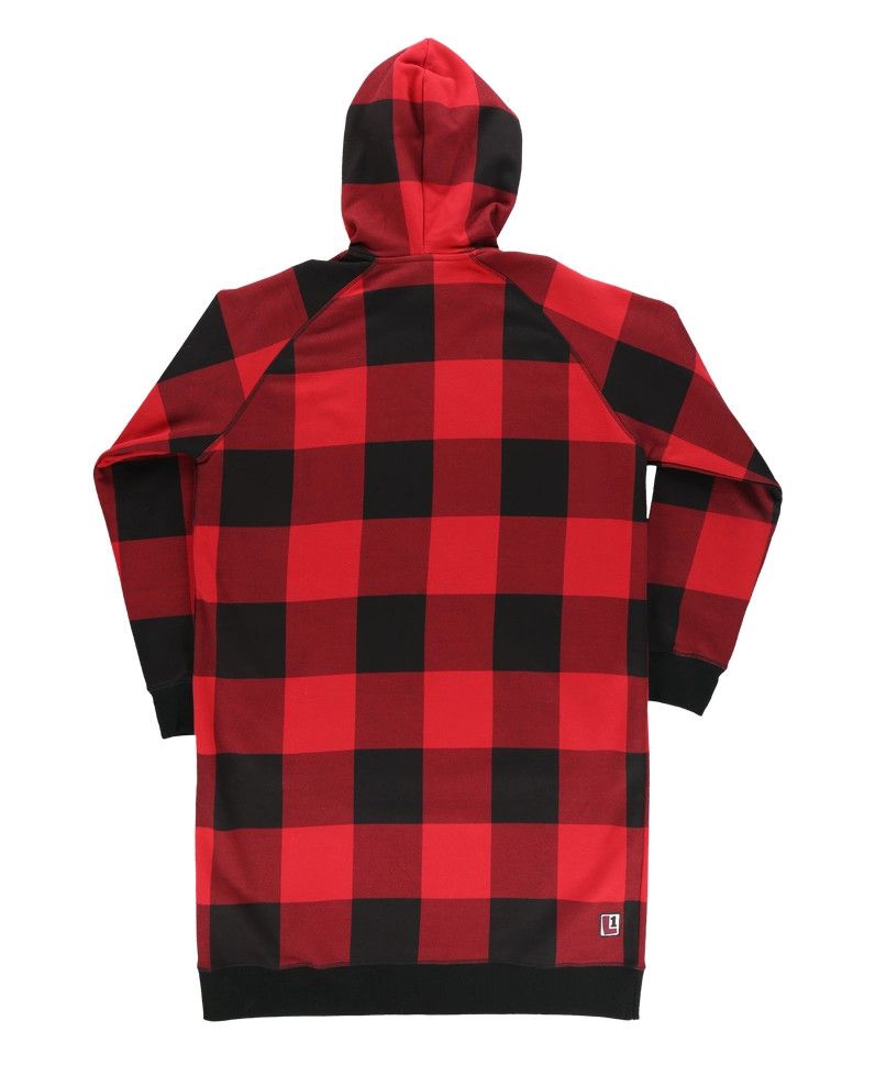 Red Plaid Sleep Hoodie