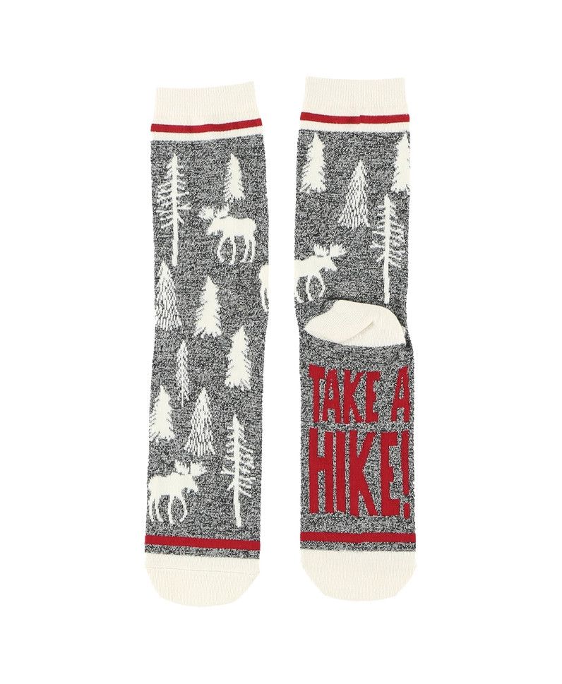 Take A Hike Crew Sock One Size