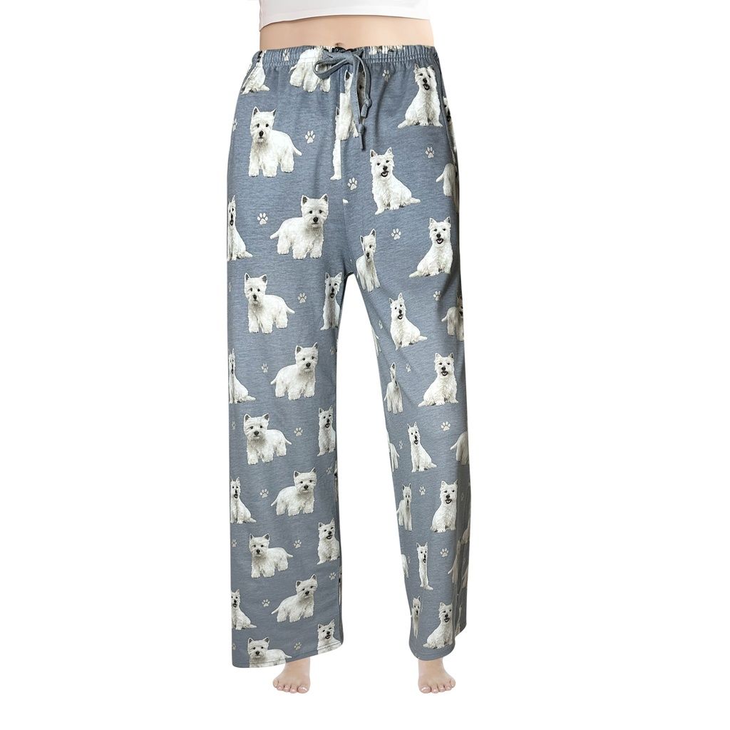 Westie Pajama Bottoms, Size: Small