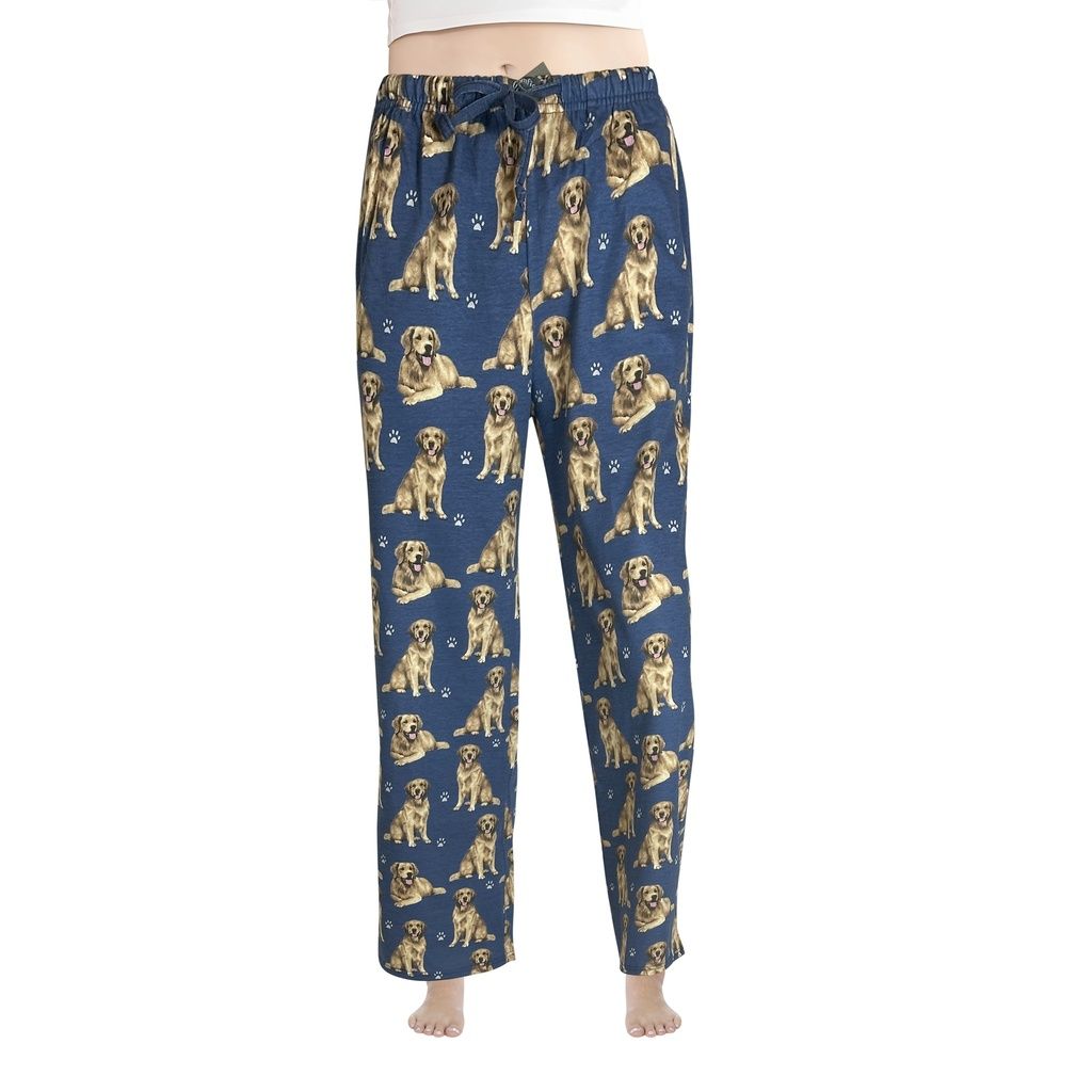Golden Retriever Pajama Bottoms, Size: Small