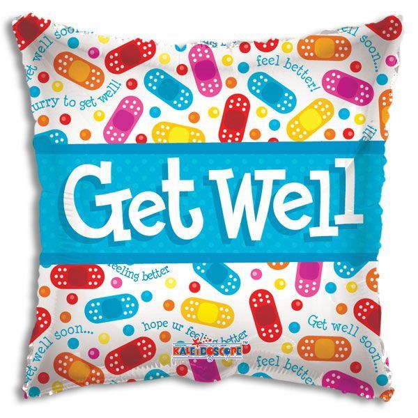 Get Well Bandaids Foil Balloon -