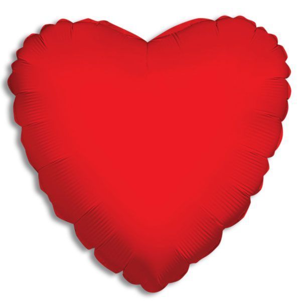 Solid Color Red Heart Foil Balloon