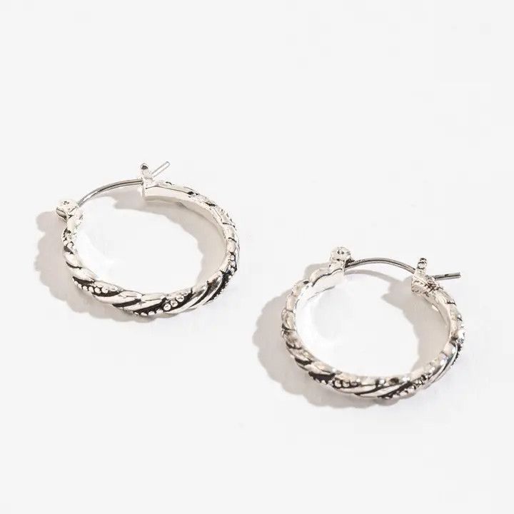 Twist Earsense Hoop Earrings Large