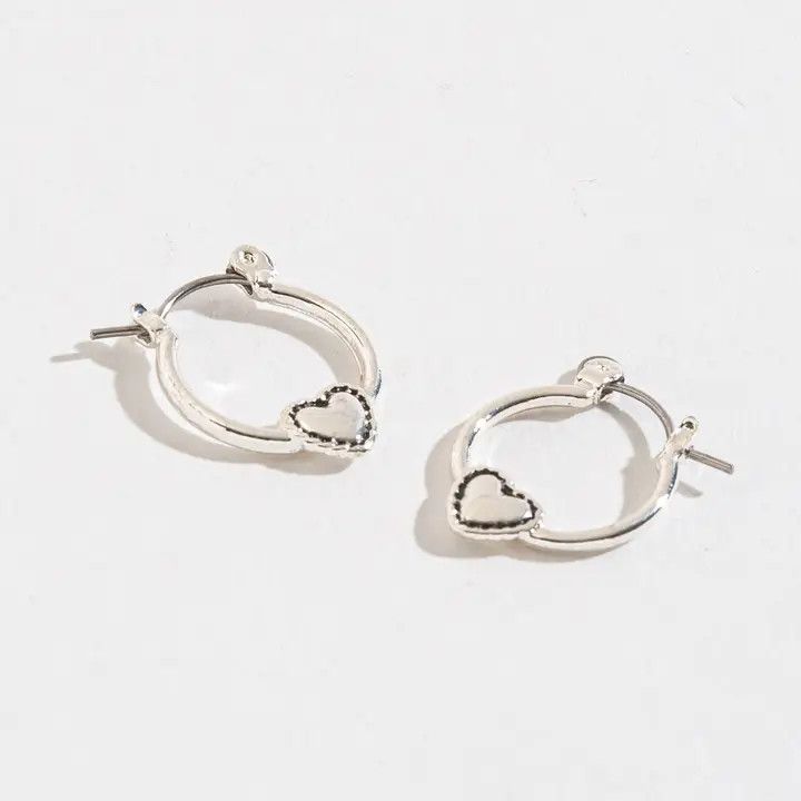 Heart Hoop Earsense Earrings