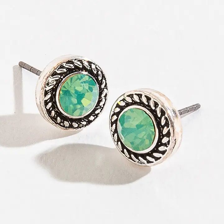 Green Stone Ear Sense Earrings